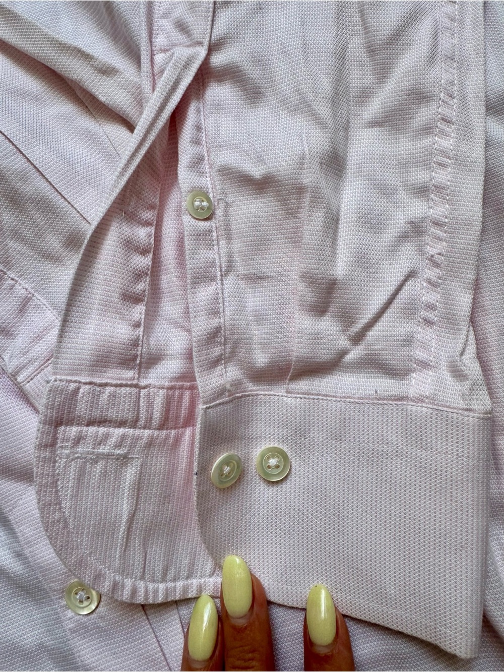 Ledbury Men’s Light Pink Dress Shirt - Picture 3 of 8